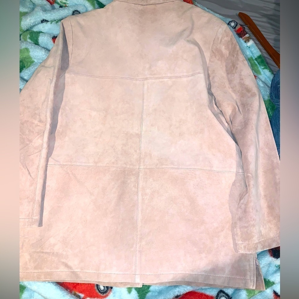 Jessica Holbrook Suede oversized blazer jacket New with tags dead-stock Medium - Picture 10 of 10